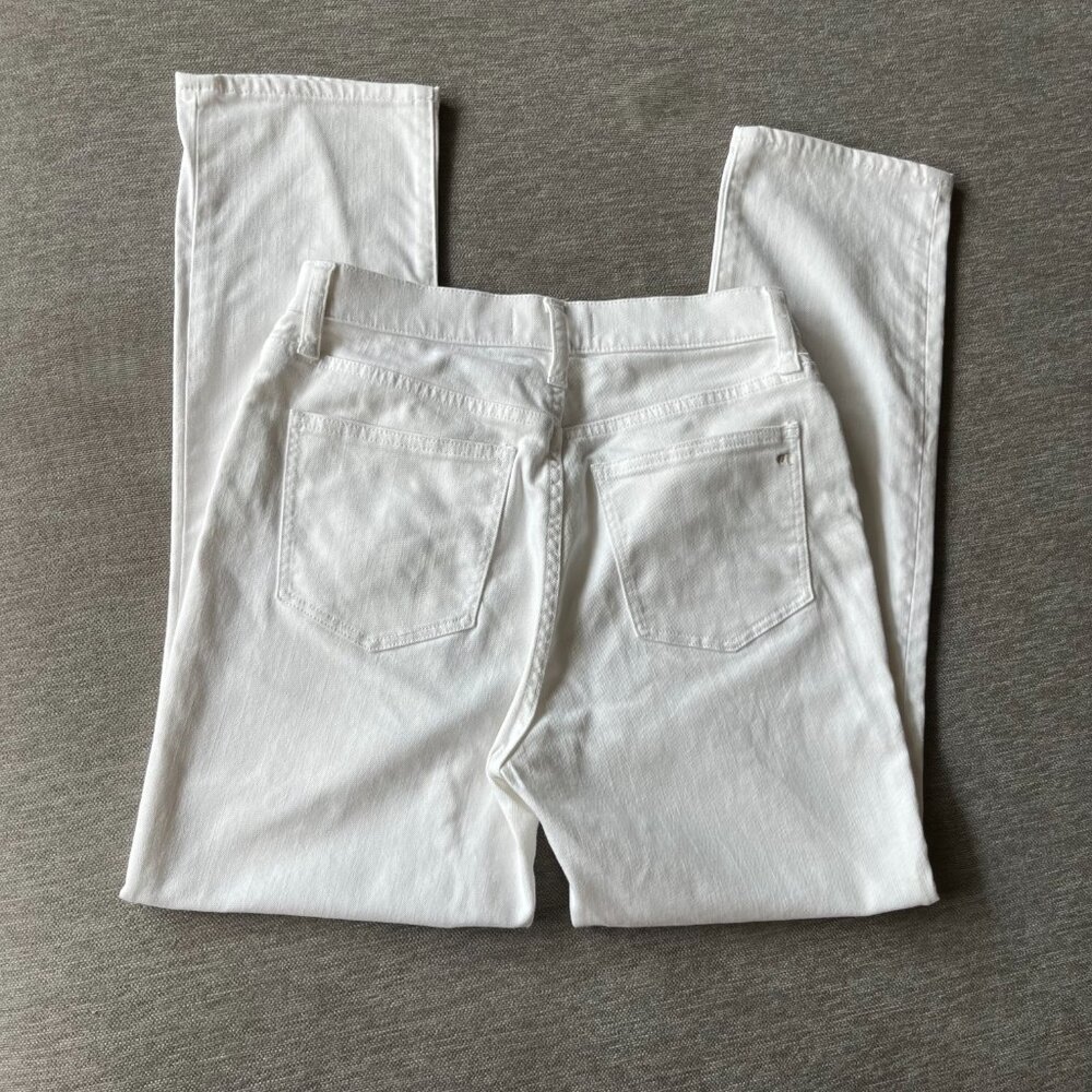 Madewell Straight Crop Denim Jean in Pure White - Picture 3 of 5